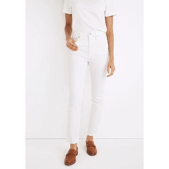 Madewell Denim - Madewell Perfect High Rise Vintage Jean 31 Tile White NWT